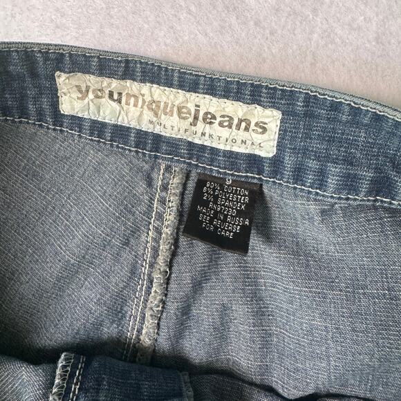 Younique Juniors Belted Bootcut Jeans Size 9 - Picture 6 of 6